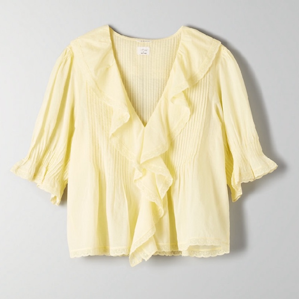 NWOT Aritzia SS19 Wilfred Blouse in Yellow